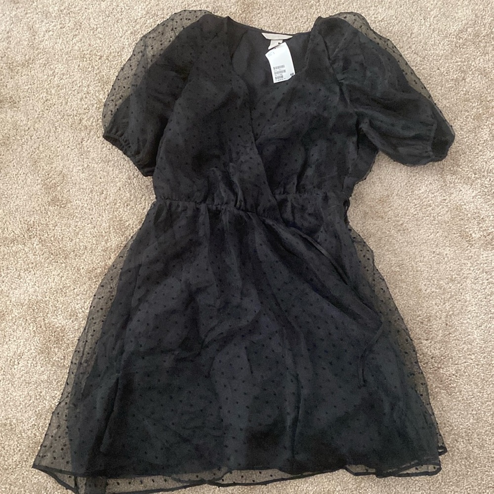 Wrap dress (black)